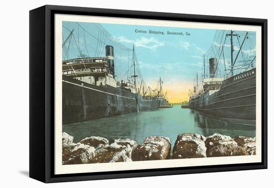 Cotton Shipping, Savannah, Georgia-null-Framed Stretched Canvas