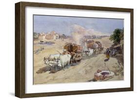 Cotton Transport, India, 1862-William Simpson-Framed Giclee Print