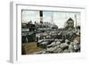 Cotton Wharves, New Orleans, Louisiana, USA, Early 20th Century-null-Framed Giclee Print