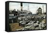 Cotton Wharves, New Orleans, Louisiana, USA, Early 20th Century-null-Framed Stretched Canvas