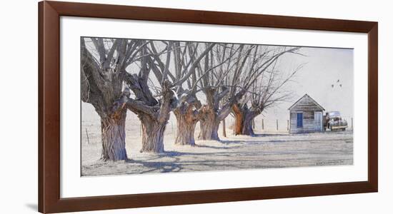 Cottonwood and Pickup-Chris Vest-Framed Art Print