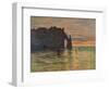 Coucher de Soleil a Etretat-Claude Monet-Framed Giclee Print