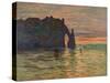 Coucher de Soleil a Etretat-Claude Monet-Stretched Canvas