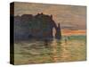 Coucher de Soleil a Etretat-Claude Monet-Stretched Canvas