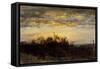 Coucher de soleil-Félix Ziem-Framed Stretched Canvas