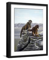 Cougar and Tink-Bonnie B. Cook-Framed Giclee Print