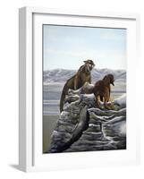 Cougar and Tink-Bonnie B. Cook-Framed Giclee Print