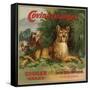 Cougar Brand - Covina, California - Citrus Crate Label-Lantern Press-Framed Stretched Canvas