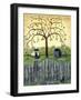 Couintry Cats under Willow Tree-Cheryl Bartley-Framed Giclee Print