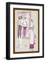 Could She Sit Down?-null-Framed Art Print