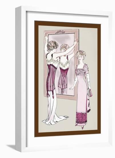 Could She Sit Down?-null-Framed Art Print