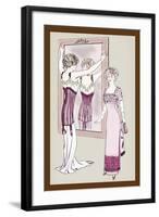 Could She Sit Down?-null-Framed Art Print