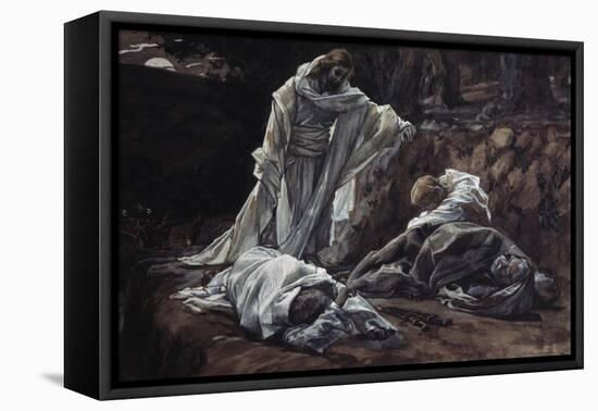 Could Ye Not Watch with Me One Hour-James Tissot-Framed Stretched Canvas