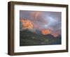 Coulds at Dawn, St. Mary Lake, Glacier National Park, Montana-James Hager-Framed Photographic Print