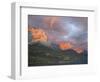 Coulds at Dawn, St. Mary Lake, Glacier National Park, Montana-James Hager-Framed Photographic Print