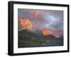 Coulds at Dawn, St. Mary Lake, Glacier National Park, Montana-James Hager-Framed Photographic Print