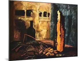 'Council Chamber, House of Commons', 1941-John Piper-Mounted Giclee Print