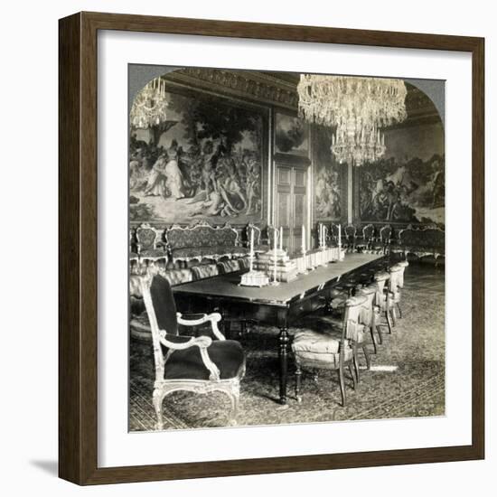 Council Chamber of King Oscar II, Royal Palace, Stockholm, Sweden-Underwood & Underwood-Framed Photographic Print