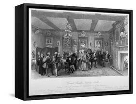 Council Chamber of Vintners' Hall, City of London, 1842-E Radclyffe-Framed Stretched Canvas