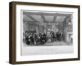 Council Chamber of Vintners' Hall, City of London, 1842-E Radclyffe-Framed Giclee Print