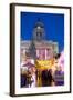 Council House and Christmas Market Stalls in the Market Square-Frank Fell-Framed Photographic Print