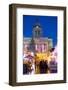 Council House and Christmas Market Stalls in the Market Square-Frank Fell-Framed Photographic Print