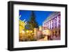 Council House and Christmas Market Stalls in the Market Square-Frank Fell-Framed Photographic Print