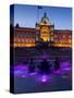 Council House and Victoria Square at Dusk, Birmingham, Midlands, England, United Kingdom, Europe-Charles Bowman-Stretched Canvas