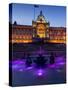 Council House and Victoria Square at Dusk, Birmingham, Midlands, England, United Kingdom, Europe-Charles Bowman-Stretched Canvas