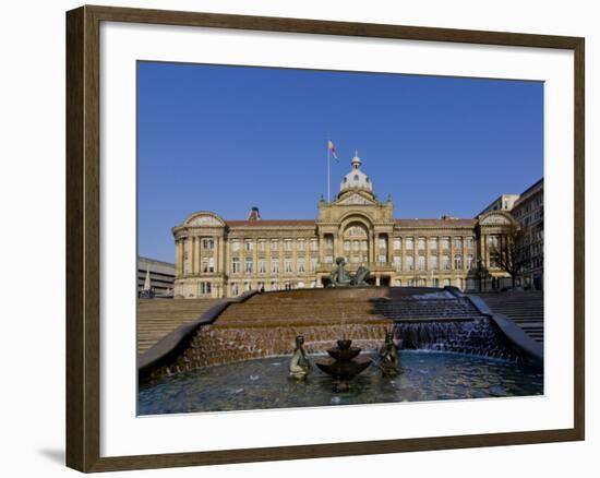 Council House and Victoria Square, Birmingham, Midlands, England, United Kingdom, Europe-Charles Bowman-Framed Photographic Print