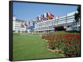 Council of Europe, Strasbourg, Alsace, France-Hans Peter Merten-Framed Photographic Print