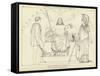 Council of Jupiter, Minerva and Mercury-John Flaxman-Framed Stretched Canvas