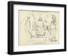 Council of Jupiter, Minerva and Mercury-John Flaxman-Framed Giclee Print