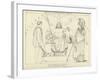 Council of Jupiter, Minerva and Mercury-John Flaxman-Framed Giclee Print