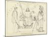 Council of Jupiter, Minerva and Mercury-John Flaxman-Mounted Giclee Print