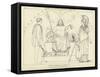 Council of Jupiter, Minerva and Mercury-John Flaxman-Framed Stretched Canvas