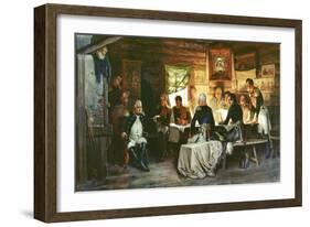 Council of War in Fili in 1812, 1882-Aleksei Danilovich Kivshenko-Framed Giclee Print