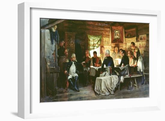 Council of War in Fili in 1812, 1882-Aleksei Danilovich Kivshenko-Framed Giclee Print