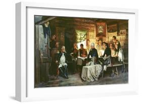 Council of War in Fili in 1812, 1882-Aleksei Danilovich Kivshenko-Framed Giclee Print