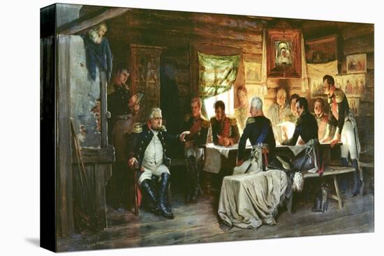 Council of War in Fili in 1812, 1882-Aleksei Danilovich Kivshenko-Stretched Canvas