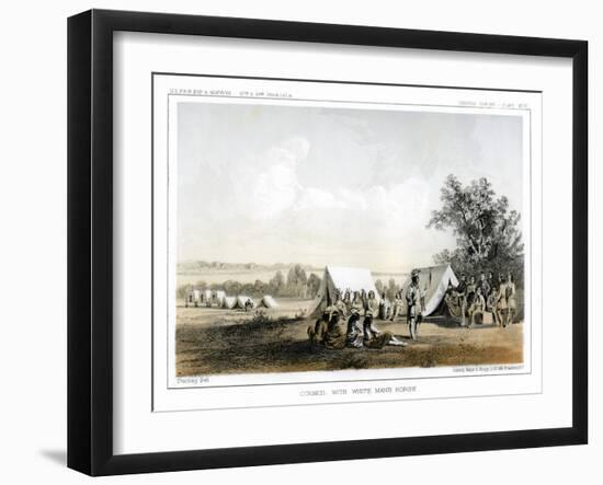 Council with White Man's Horse, 1856-John Mix Stanley-Framed Giclee Print