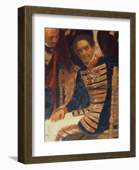 Count Aleksei Lvov (1798-1870), from Slavonic Composers, 1890S (Detail)-Ilya Efimovich Repin-Framed Giclee Print