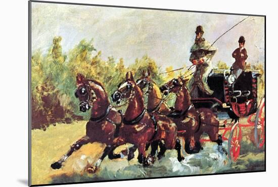 Count Alphonse De Toulouse-Lautrec-Henri de Toulouse-Lautrec-Mounted Art Print