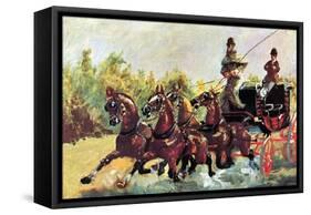 Count Alphonse De Toulouse-Lautrec-Henri de Toulouse-Lautrec-Framed Stretched Canvas