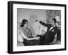 Count and Countess Emanuele Borromeo D'Adda, Relaxing in their Home in Rome-Carl Mydans-Framed Photographic Print