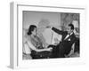 Count and Countess Emanuele Borromeo D'Adda, Relaxing in their Home in Rome-Carl Mydans-Framed Photographic Print