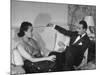 Count and Countess Emanuele Borromeo D'Adda, Relaxing in their Home in Rome-Carl Mydans-Mounted Photographic Print