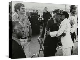 Count Basie and Illinois Jacquet Meet Up on Stage at the Capital Radio Jazz Festival, London, 1979-Denis Williams-Stretched Canvas