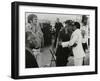 Count Basie and Illinois Jacquet Meet Up on Stage at the Capital Radio Jazz Festival, London, 1979-Denis Williams-Framed Photographic Print