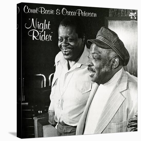 Count Basie and Oscar Peterson - Night Rider-null-Stretched Canvas